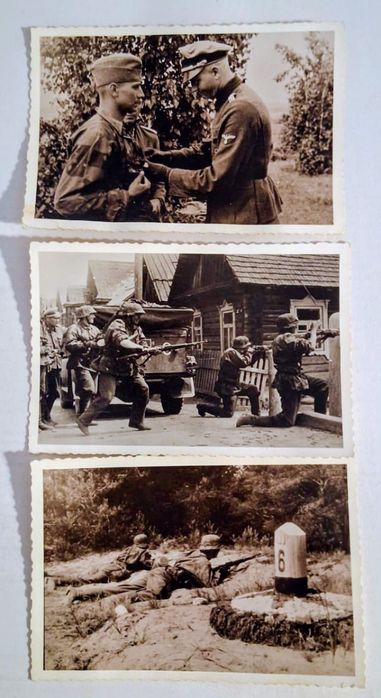 Militaria de Trincheira 10 Fotos Waffen SS  Rússia 1941