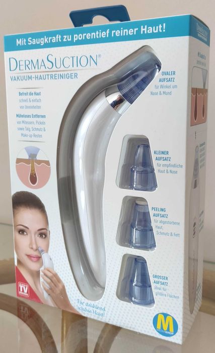 Вакуумный аппарат для чистки пор на лице Derma Suction из Германии