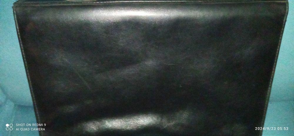 Skórzana teczka lata 60 te.