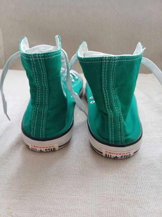 Trampki za kostkę zielone Converse roz. 43