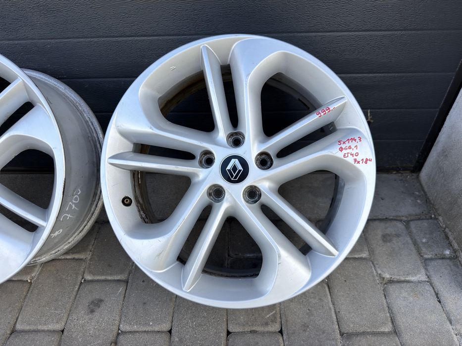 Felgi aluminiowe 18” 5x114,3 do Renault