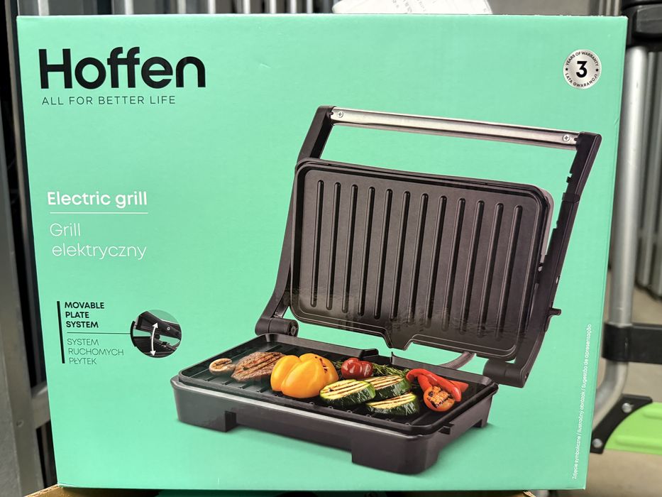 Grill elektryczny (3 lata gwar, paragon) 1000 w