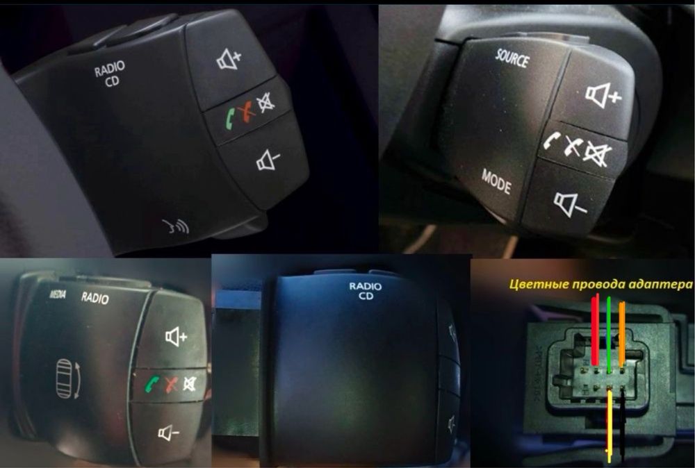 Адаптер подрулевых джойстиков всех марок renault