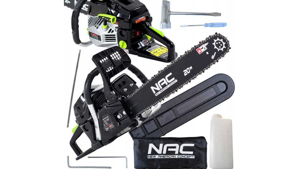 PROFESJONALNA Piła Spalinowa NAC 3,9KM Łańcuchowa MOCNA Do Drzewa NOWA