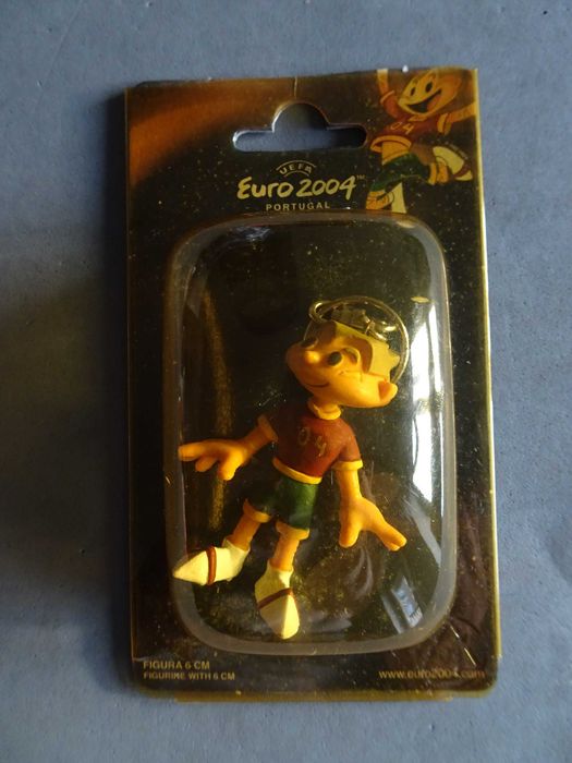 Figura em PVC Porta-chaves  6cm Quinas Kinas Mascote Euro 2004