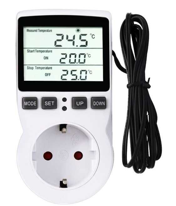 Cyfrowy regulator temperatury w gniazdko RUIZHI