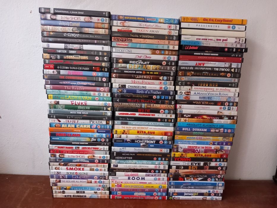 Lote de 120 dvd de filmes