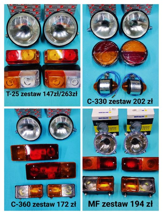 Instalacja elektryczna do ciągnika Ursus C330, C360, Mf, T25