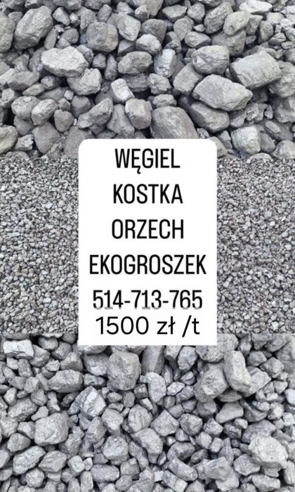 Węgiel kostka orzech eko pellet wesoła