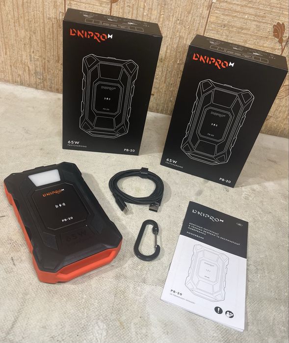 Dnipro-M PB-20 PowerBank 40000mAh 65W PD QC Новий