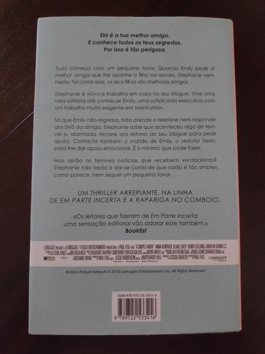 "Um Pequeno Favor" de Darcey Bell