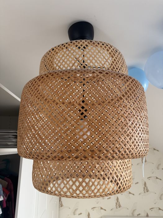 Lampa ikea rattan