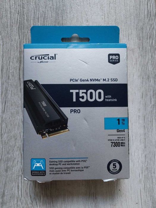 SSD M.2 NVMe 1TB Crucial P310 P510 T500 P3 Plus PCIe Gen4 Gen5 Нові
