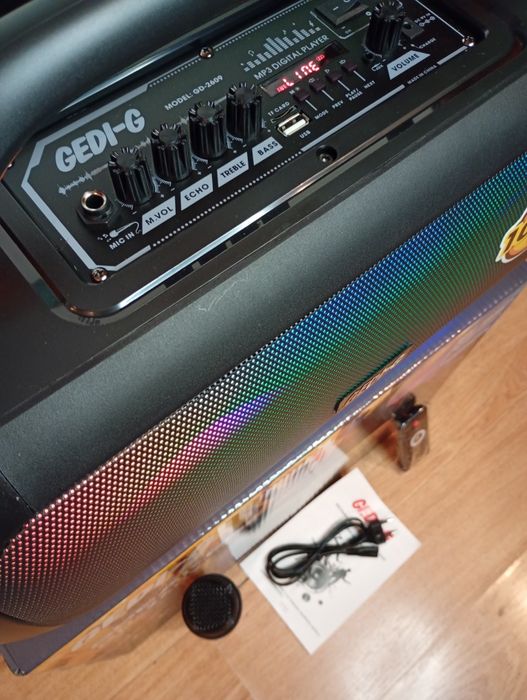 Караоке акустика Temeisheng-01(блютуз,SD,USB,FM) ПультДУ, микрофон