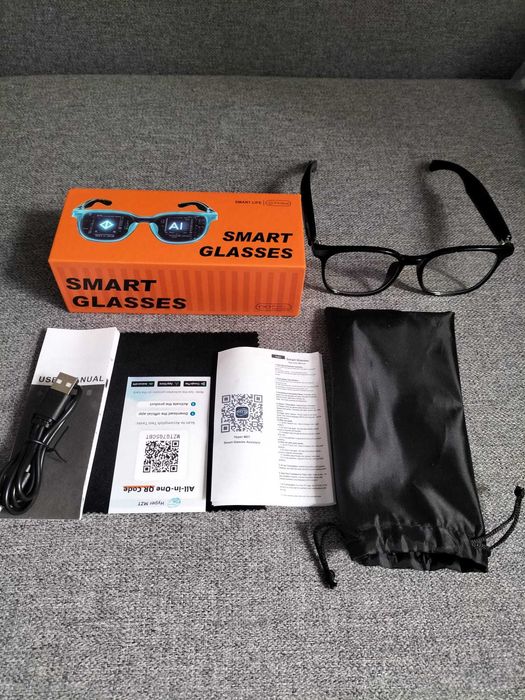 Smart Glasses AI okulary inteligentne głośniki tłumacz