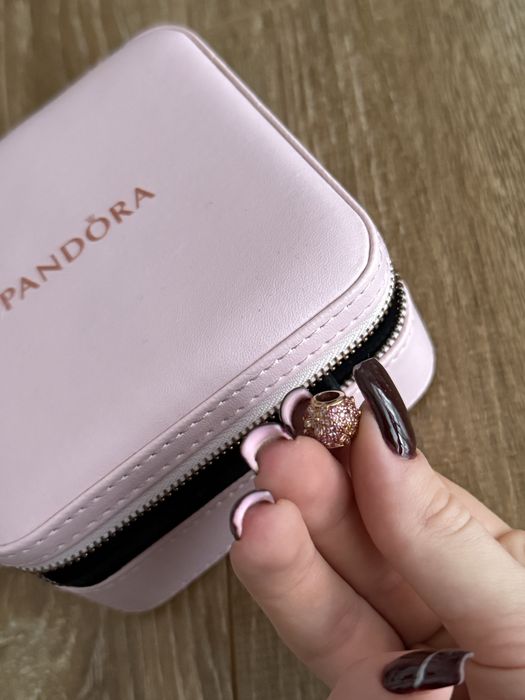 Pandora charm charms pink pave daisy flower stokrotka