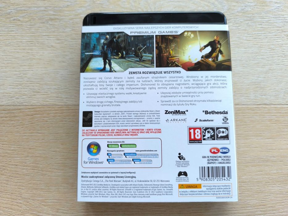 Dishonored [PC] (POLSKA WERSJA) Wydanie Premium Games - BOX