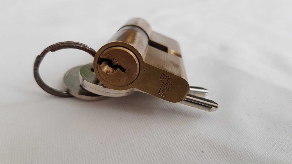 Cilindro da fechadura MF 25x25mm Latão