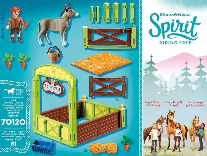 Playmobil DreamWorks Spirit 70120 Snips i Pan Marchewa Klocki *NOWE*
