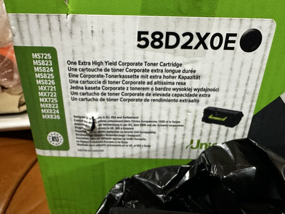 Тонер-картридж Lexmark MS725/MX725/MS823 Black (58D2X0E)