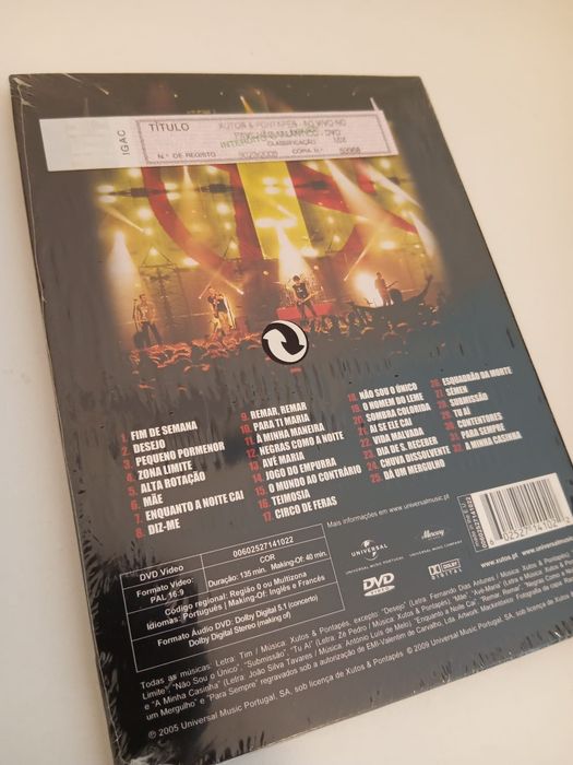 DVD Xutos & Pontapés ao vivo no Pavilhão Atlântico