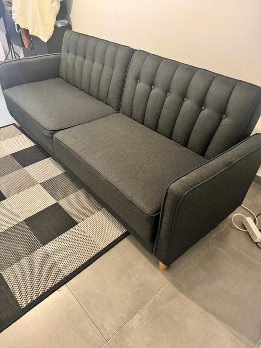 Sofá-cama TIVEDEN tecido cinzento escuro- Pagamento ato entrega
