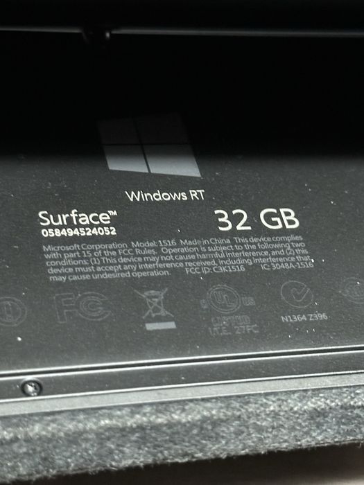 Планшет Microsoft Surface RT 32GB Артикул N2969