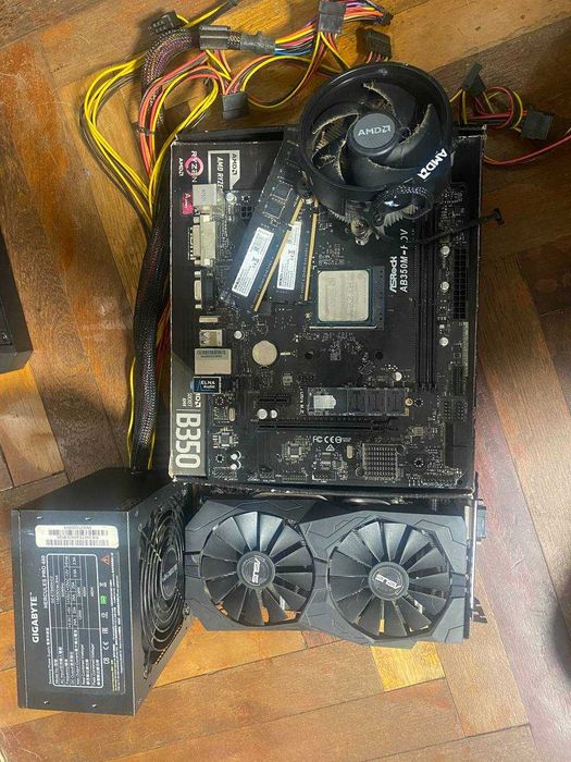 Комплект пк AM4 Ryzen 5 2600 RX570 8GB/ RAM 8 gb