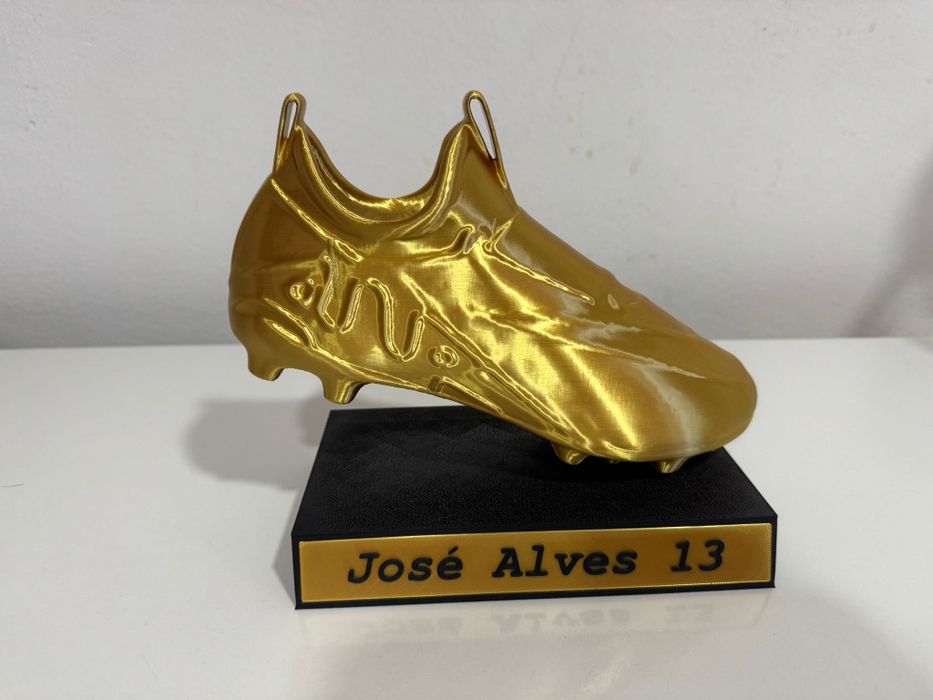 Troféu em forma de chuteira