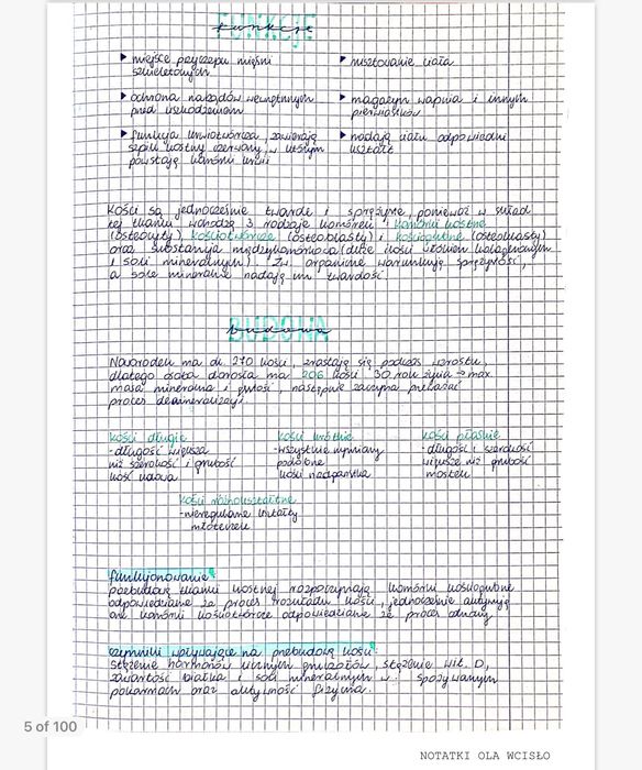 Notatki maturalne biologia; matura 2023 poziom rozszerzony