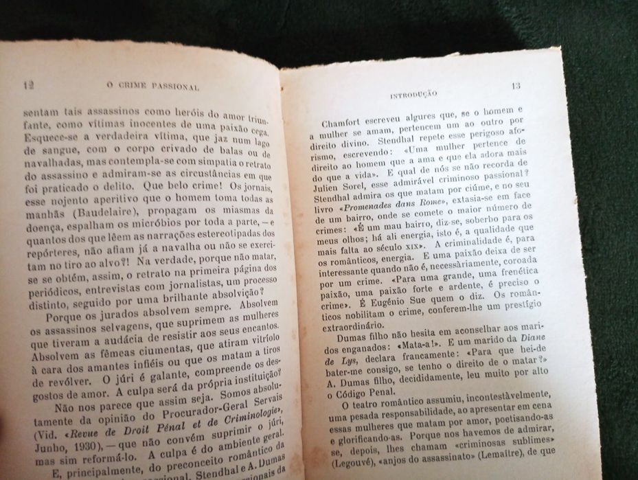 O crime passional – Léon Rabinowicz - 1961 Muito Bom estado