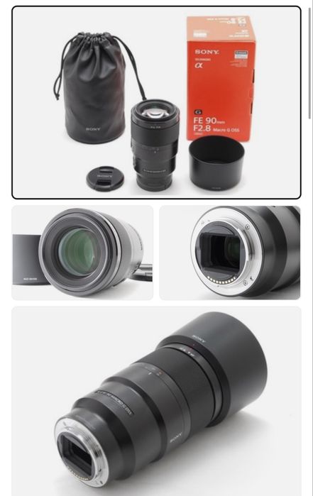 объектив Sony FE 90mm F2.8 Macro G OSS (SEL90M28G), состояние почти новое