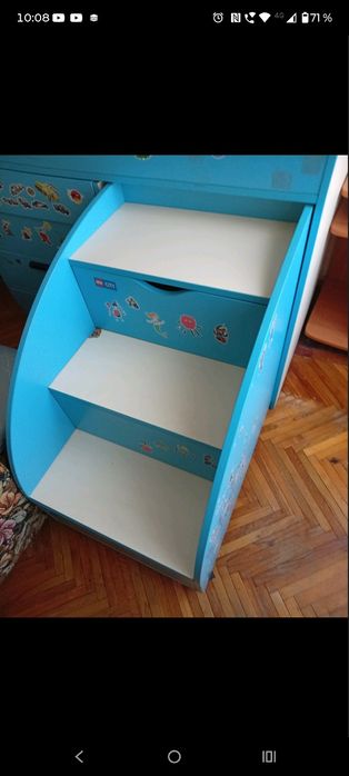 Дитячий учбовий стіл-ліжко