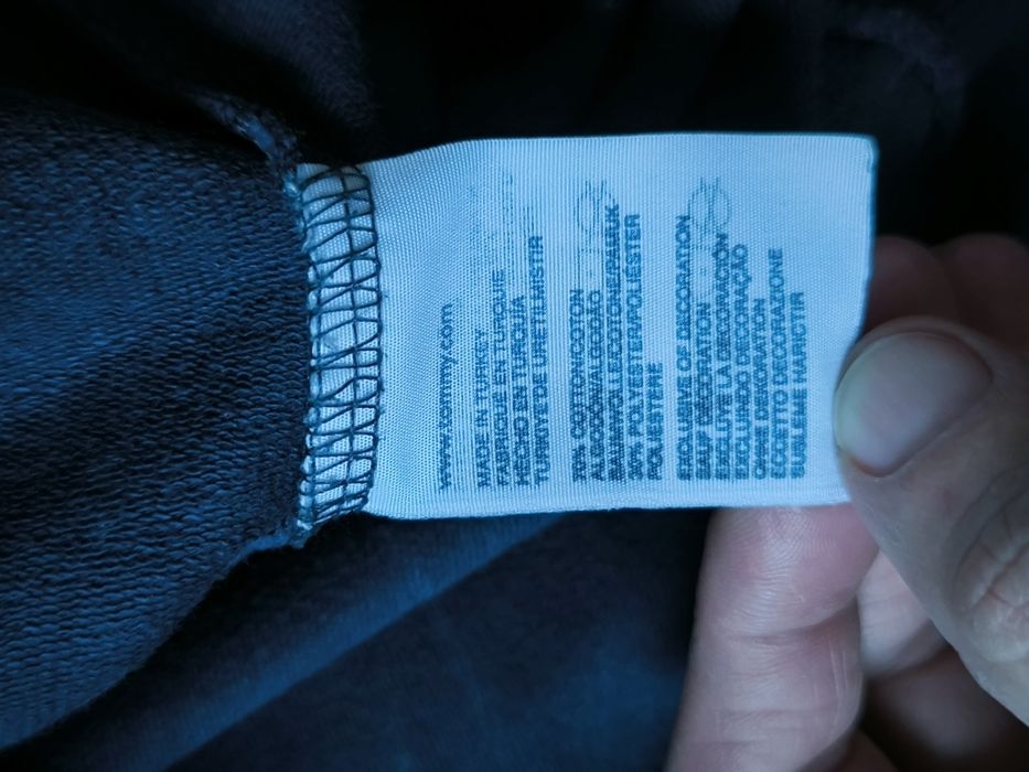 Hilfiger Denim bluza męska z kapturem M granatowa kangurka