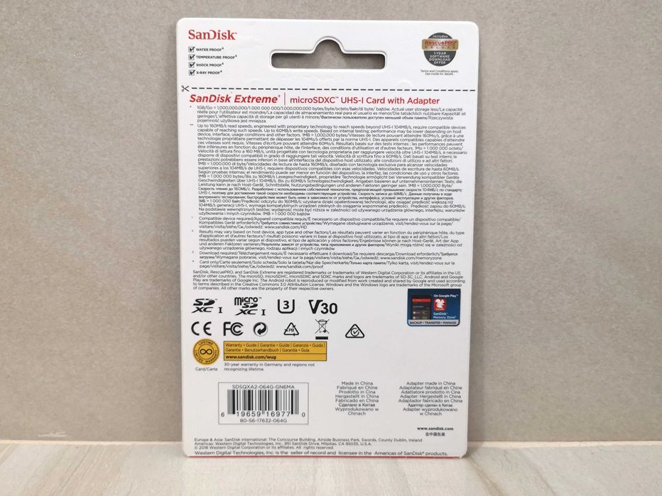 SanDisk Extreme Micro SD Memory Card **sealed**64586087316866121