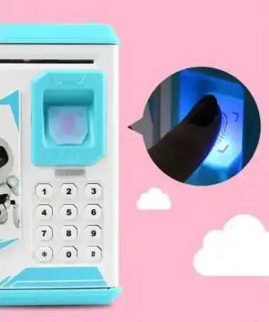 Детская  электронная копилка сейф с кодовым замком Robot Bodyguard