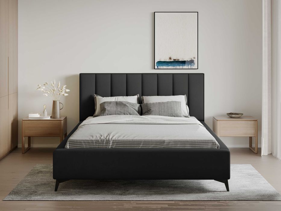 Łóżko Sypialniane z pojemnikiem + stelaż metalowy Berlin PRODUCENT