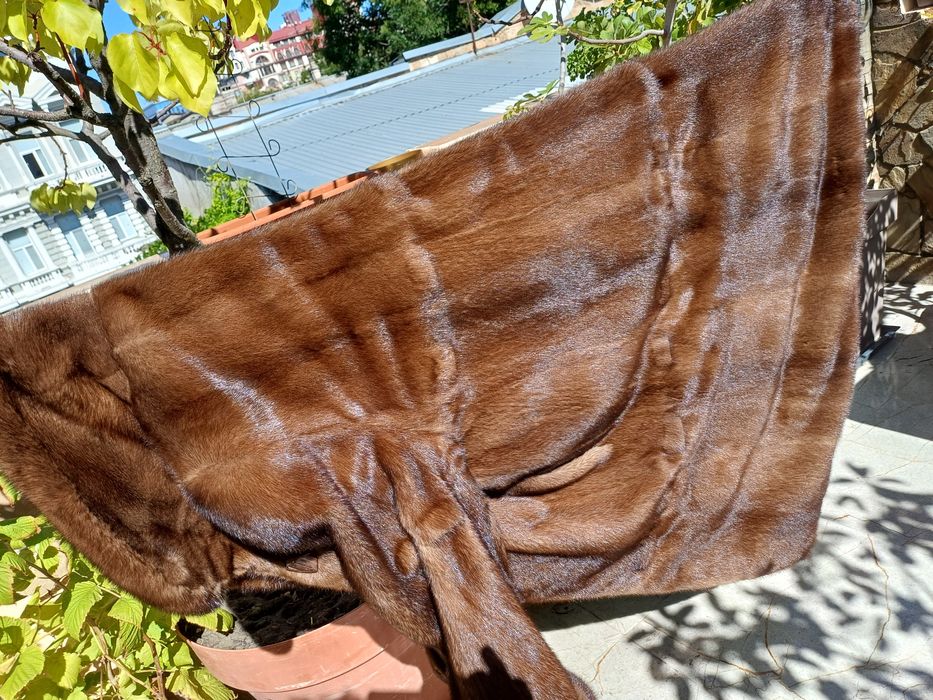 Канадская норковая шуба