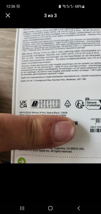 Iphone 14 Pro 128Gb Space Black Nowe