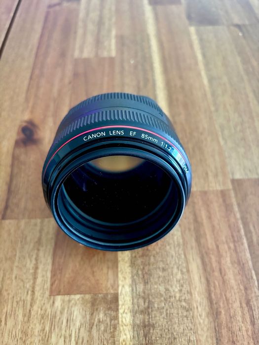 Canon EF 85mm f1.2 L ii usm + filtro UV Hoya + Para-sol