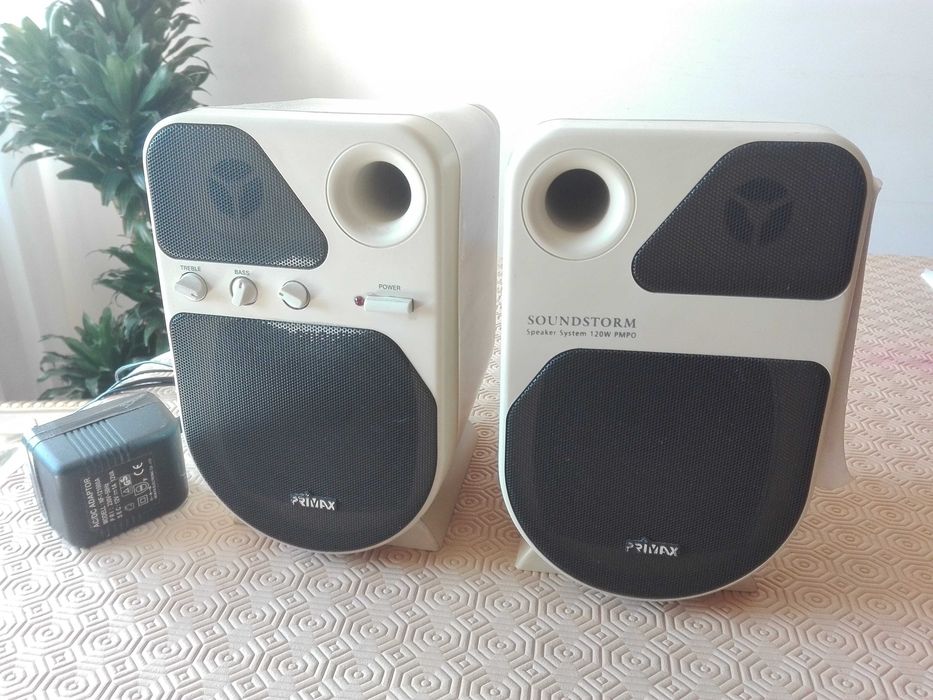 Colunas de Som Primax Soundstorm 120W Avariada