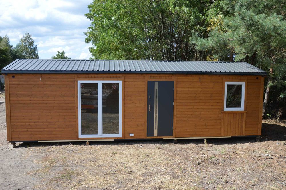 Domki drewniane 8mx3,2m ocieplone holenderskie, angielskie