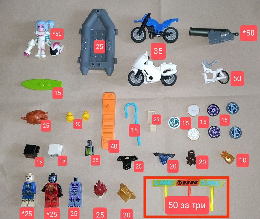 Продам оригінальні фігурки Lego City, Ninjago, Star Wars та інші