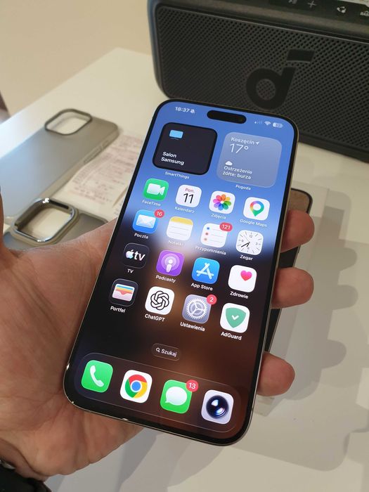 Apple iPhone 15 PRO MAX 256GB Gwarancja Media markt , Jak nowy, Natual titanium