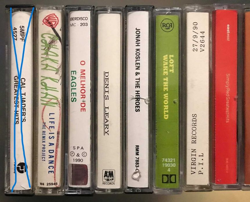 Lote 11 Cassetes Áudio originais (coleção)