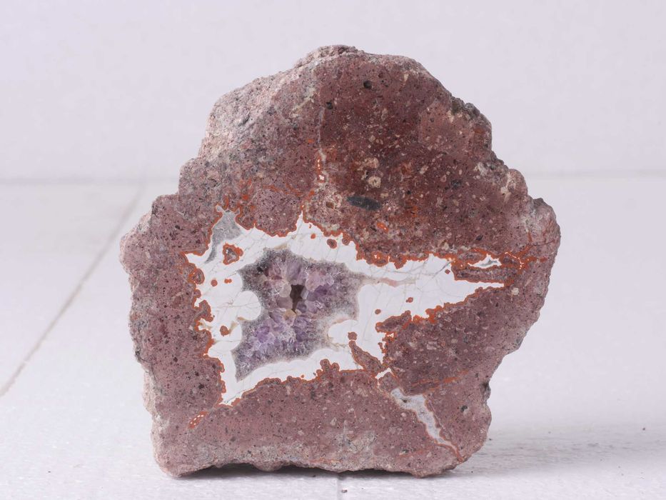 Agat z ametystem i kwarcem dymnym z Nowego Kościoła