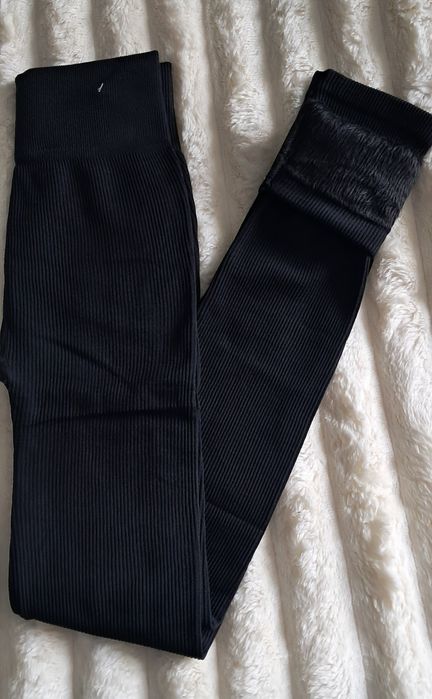 Лосины в рубчик на меху лосини на хутрі  жіночі теплі легінси