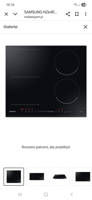 Płyta indukcyjna SAMSUNG NZ64R3747BK