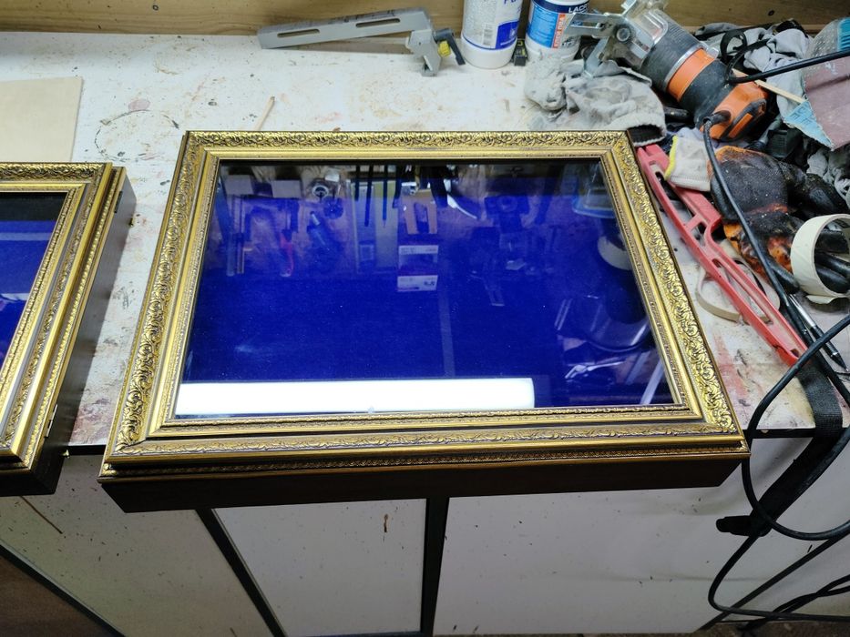 Рамка ящик с вынимающеся бархатной планшеткой под экспонаты 450/350/40