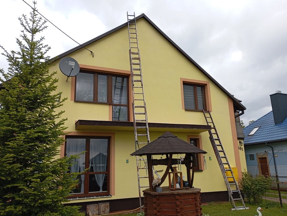 MALOWANIE DACHÓW, mycie dachów, mycie elewacji.